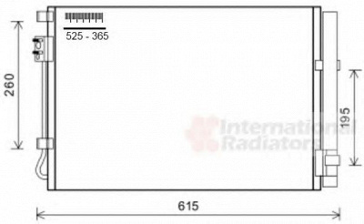 VAN WEZEL 82005269 -  Конденсатор, кондиционер